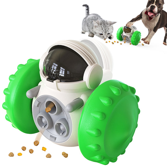 FourPaws Emporium Dog Puzzle Tumbler Slow Feeder - Interactive Food Dispenser Toy