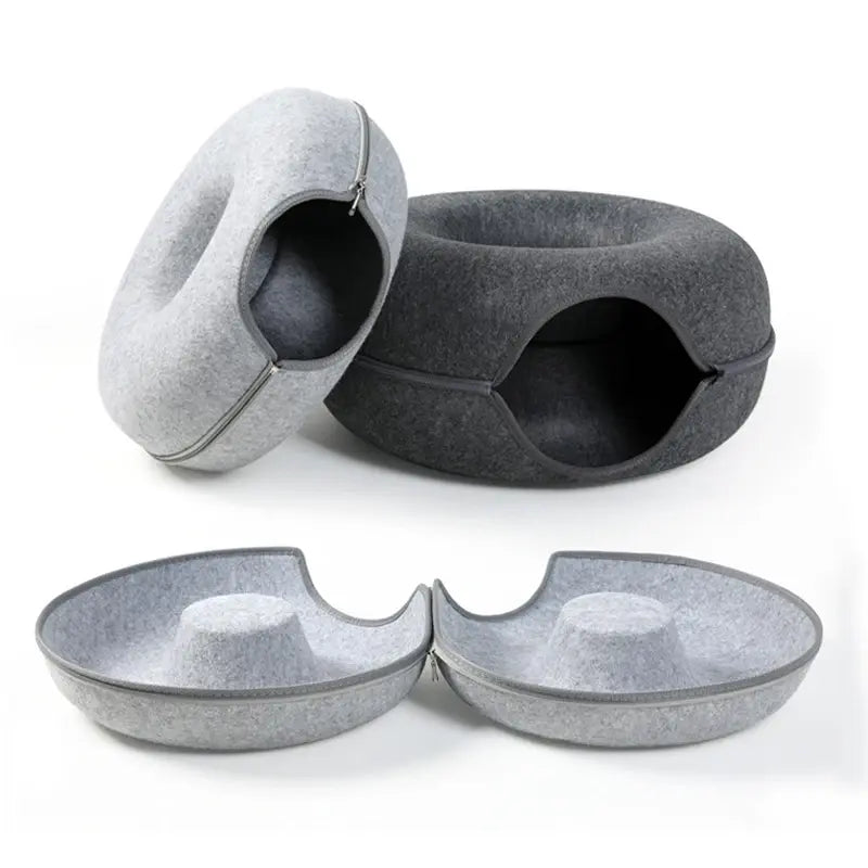 Cat Donut Bed - Cozy & Comfy Pet Lounger