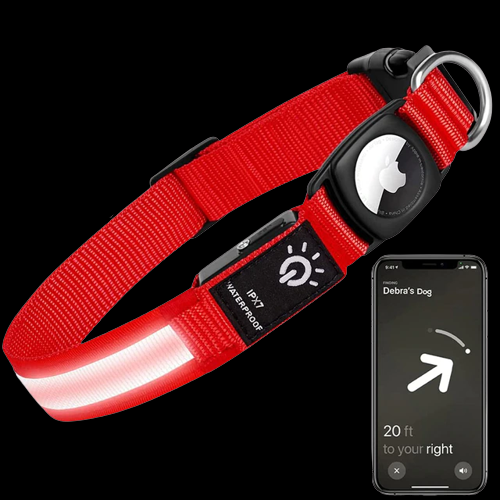 Luminous AirTag Collar - Pet Safety & Peace of Mind