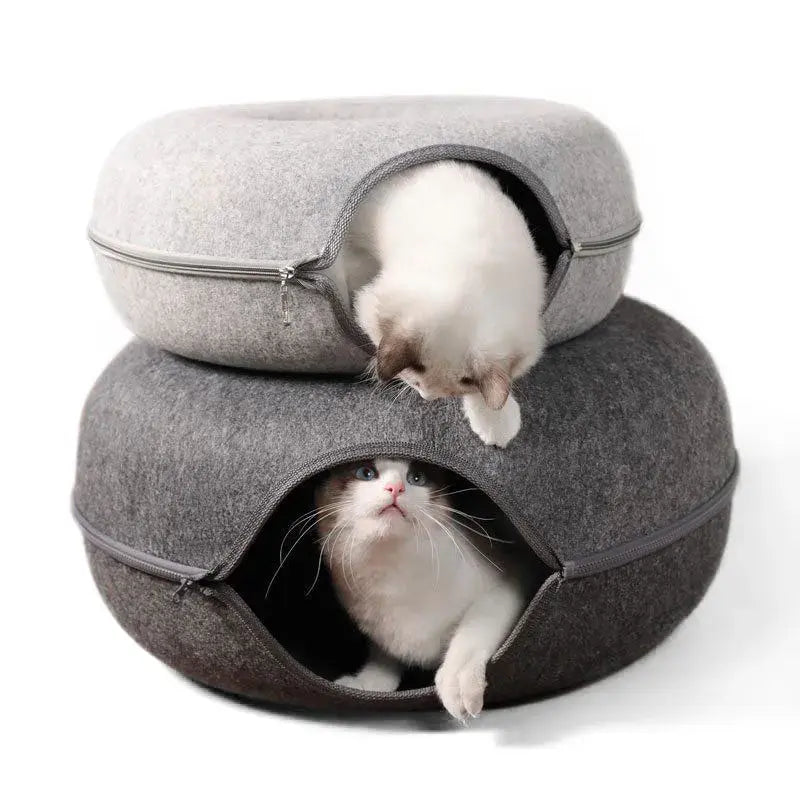 Cat Donut Bed - Cozy & Comfy Pet Lounger