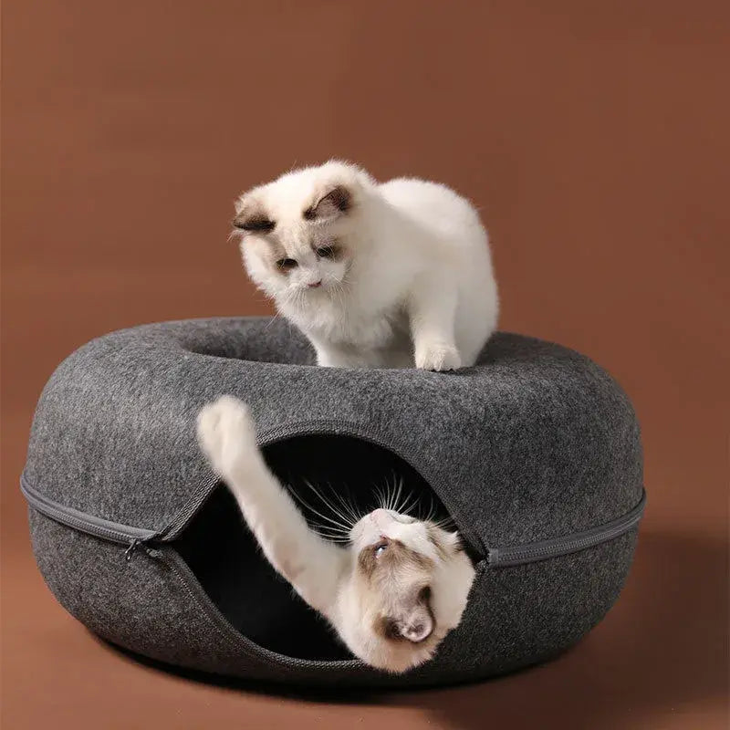 Cat Donut Bed - Cozy & Comfy Pet Lounger