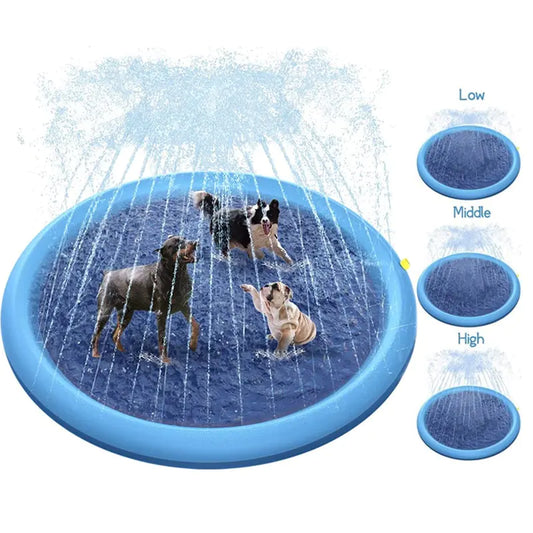 Dog Splash Pad - Summer Fun & Cooling Sprinkler Mat