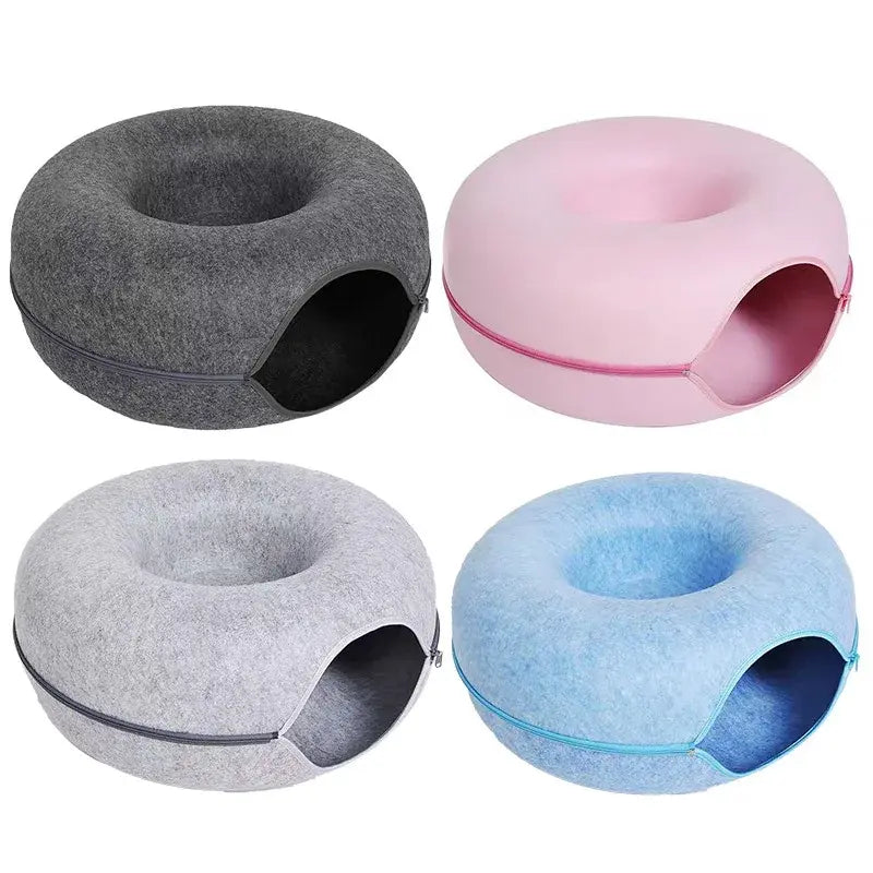 Cat Donut Bed - Cozy & Comfy Pet Lounger