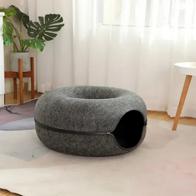 Cat Donut Bed - Cozy & Comfy Pet Lounger