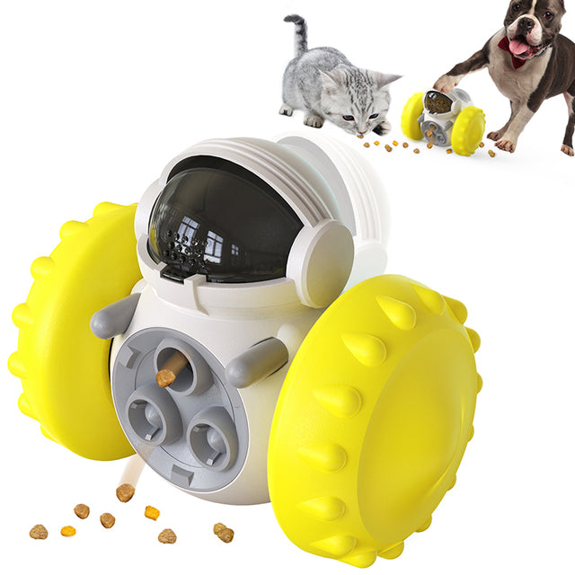 FourPaws Emporium Dog Puzzle Tumbler Slow Feeder - Interactive Food Dispenser Toy