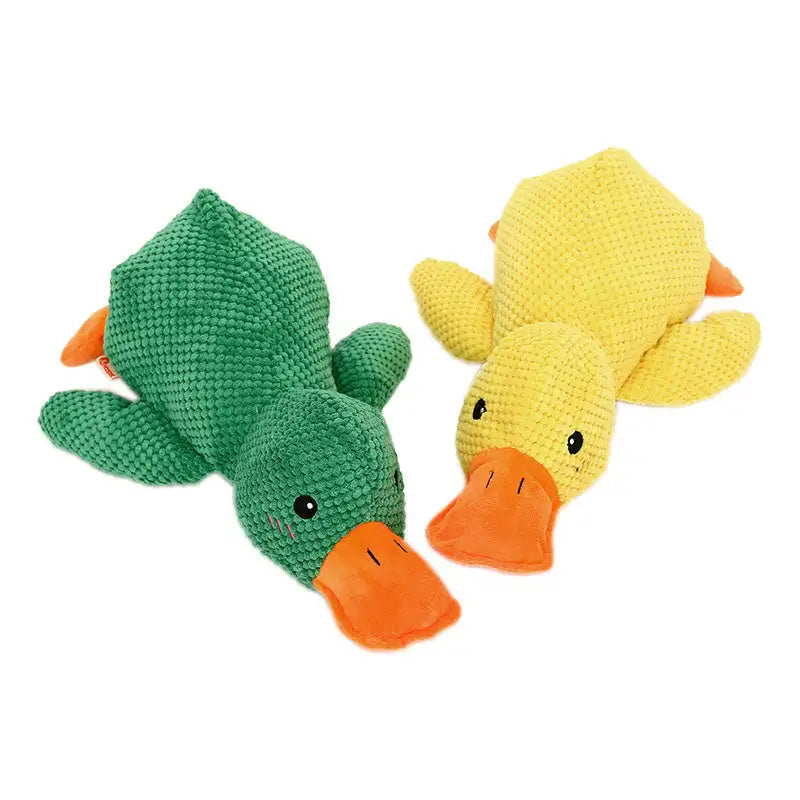 Durable Plush Duck Dog Toy with Sound