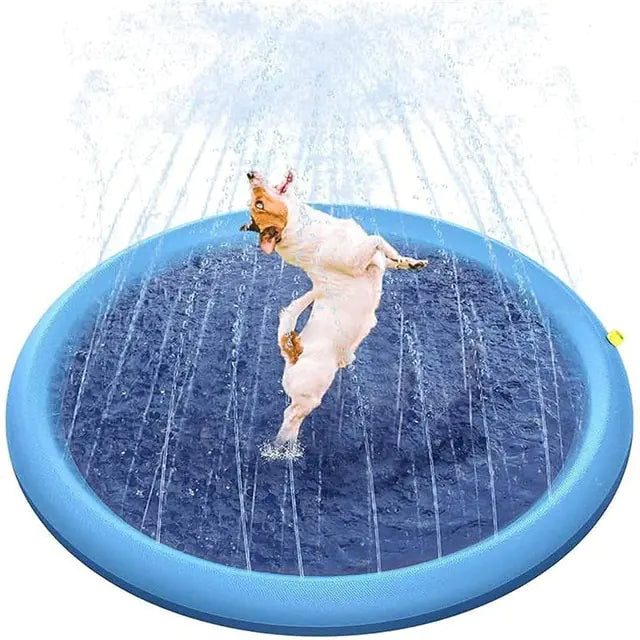 Dog Splash Pad - Summer Fun & Cooling Sprinkler Mat