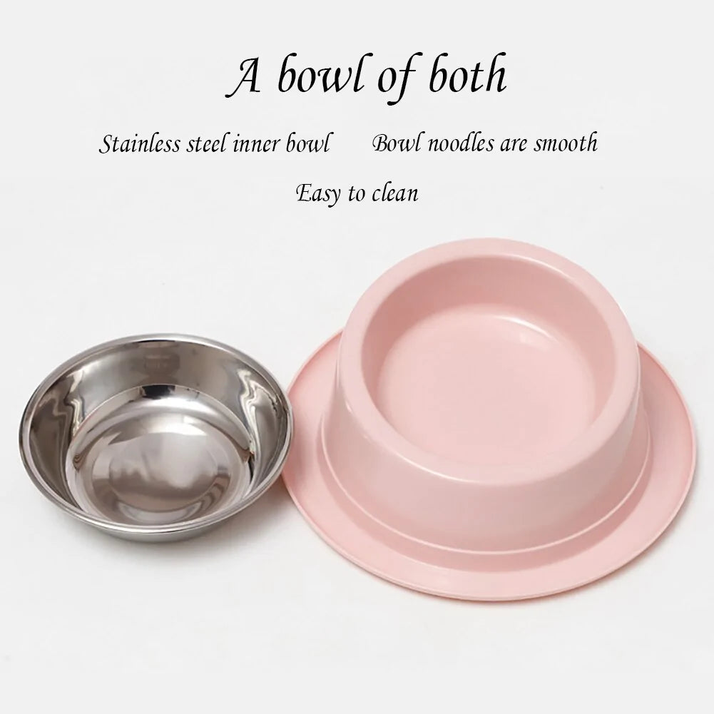 Hat-Shaped Non-Skid Pet Bowl - Tilted, No-Spill Design