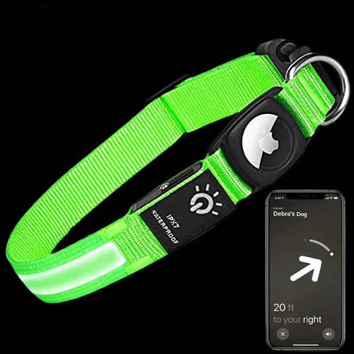 Luminous AirTag Collar - Pet Safety & Peace of Mind