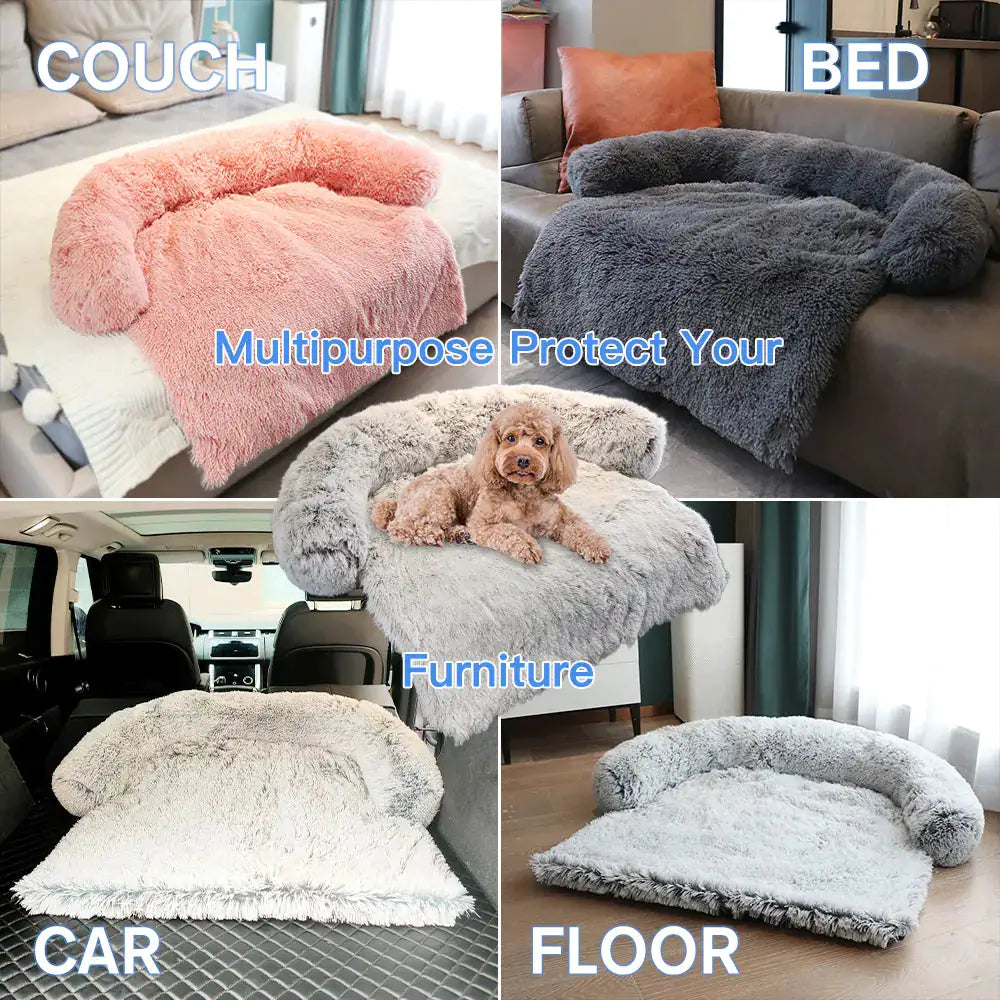 FourPaws Emporium: Luxurious Sofa Pet Calming Bed for Dogs