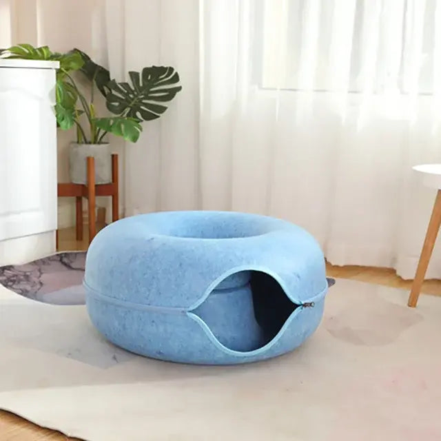 Cat Donut Bed - Cozy & Comfy Pet Lounger