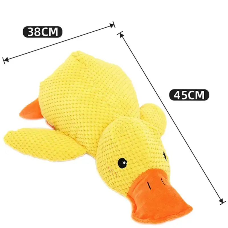 Durable Plush Duck Dog Toy with Sound