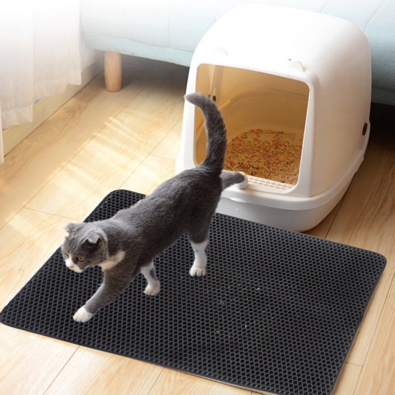 Waterproof Cat Litter Mat - Durable & Non-Slip