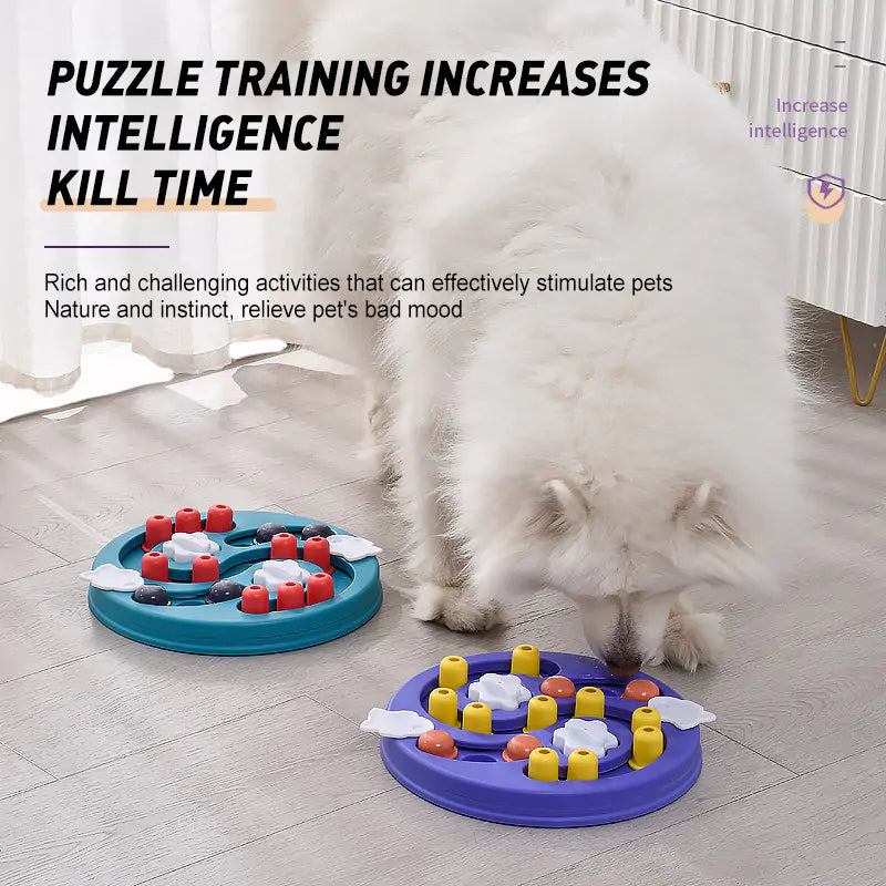 Dog Slow Feeder Puzzle - Non-Slip, Interactive Bowl